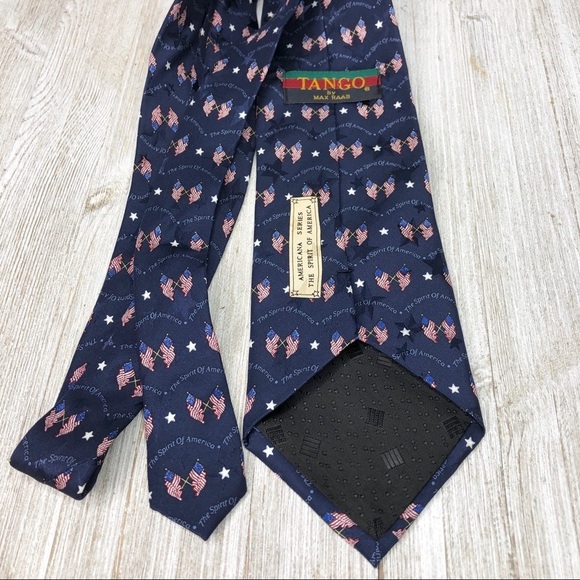 Tango by Max Raab Spirit of America Flag Silk Tie - Picture 6 of 8